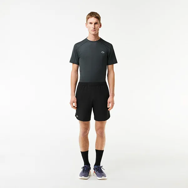 Quần Short Nam Lacoste Men's Lightweight Stretch Sport GH5218 8VM Màu Đen Size 4