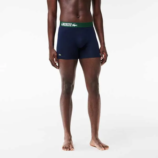 Set 3 Quần Lót Nam Lacoste Men's Stretch Cotton Print Boxer Briefs 3-Pack 6H8708 YVC Màu Xanh Phối Trắng Size L - Thời trang - Vua Hàng Hiệu
