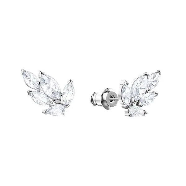 Set Dây Chuyền Và Khuyên Tai Swarovski Louison Pendant White Rhodium Plated Màu Bạc Trắng