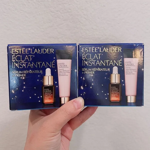 Set Dưỡng Da Estée Lauder Éclat Instantané Repair Serum + Primer Mini Skincare 2 Món