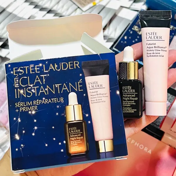 Set Dưỡng Da Estée Lauder Éclat Instantané Repair Serum + Primer Mini Skincare 2 Món