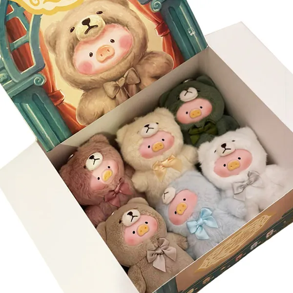 Set Móc Khóa Gấu Bông ToyZeroPlus Teddy Lulu The Piggy Box ( 6 Sản Phẩm)