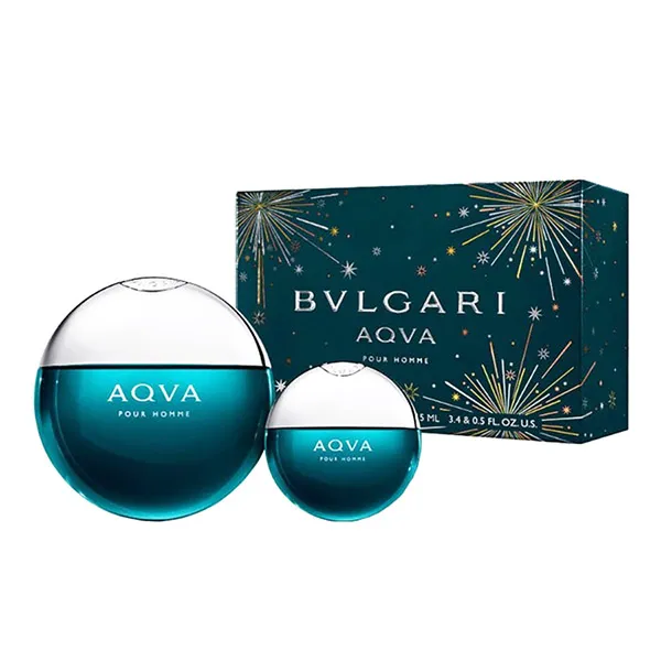 Set Nước Hoa Nam Bvlgari Aqva Pour Homme Eau De Toilette (100ml +15ml)