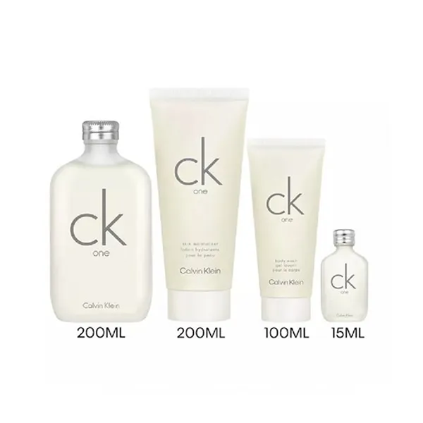 Set Nước Hoa Unisex Calvin Klein CK One (EDT 200ml + EDT 15ml + Body Lotion 200ml + Shower Gel 1 - Nước hoa - Vua Hàng Hiệu