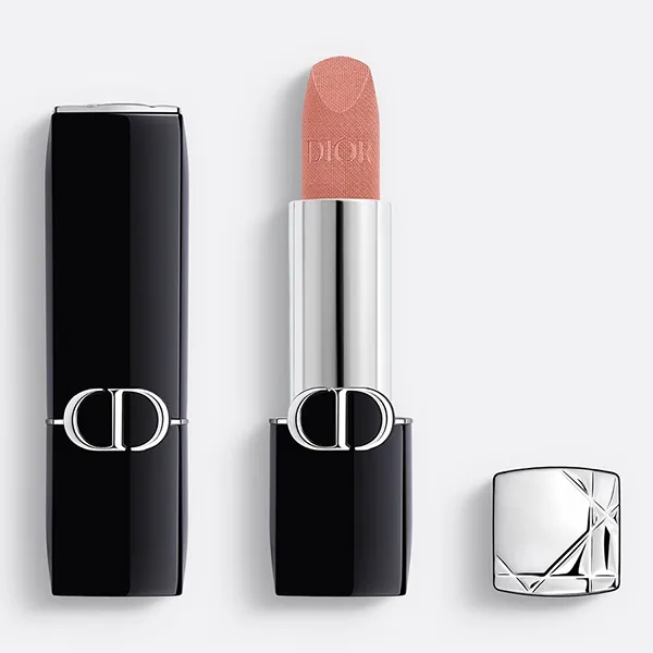 Son Dior Rouge Couture Colour Lipstick Floral Velvet 221 Frou-Frou Màu Hồng Đất Nude - Son Môi - Vua Hàng Hiệu