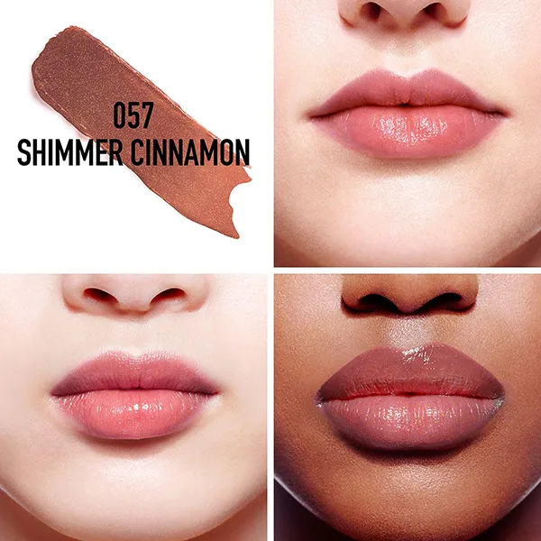 Son Dưỡng Dior Addict Lip Glow 057 Shimmer Cinnamon Màu Đỏ Nâu - Son Môi - Vua Hàng Hiệu