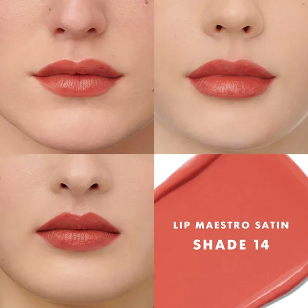 Son Kem Giorgio Armani Lip Maestro Satin Nude Mania Limited Edition 14 Spring Stroll Màu Cam Hồng Đất