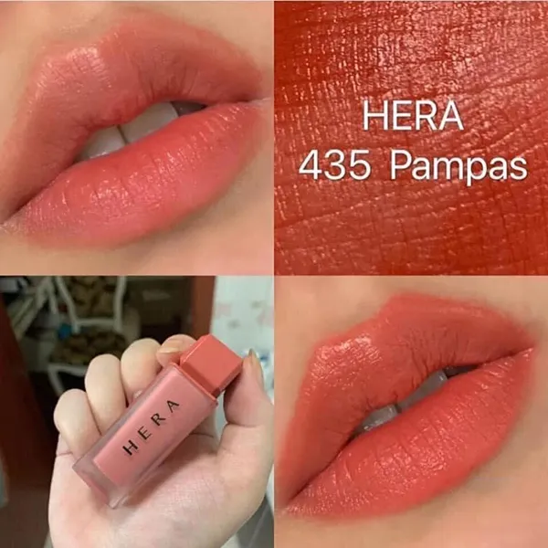 Son Kem Hera Sensual Powder Matte 435 Pampas Màu Cam Sữa 5g - Son Môi - Vua Hàng Hiệu