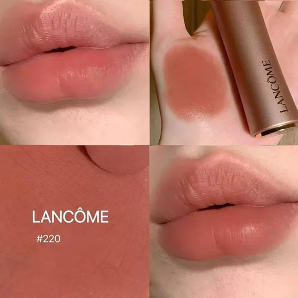 Son Lancôme L'absolu Rouge Intimate 220 French Blush Màu Hồng Cam Đất