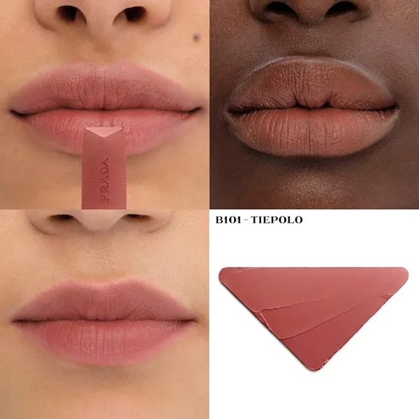 Son Prada Monochrome Soft Matte B101 Tiepolo Màu Hồng Cam Đất - Son Môi - Vua Hàng Hiệu