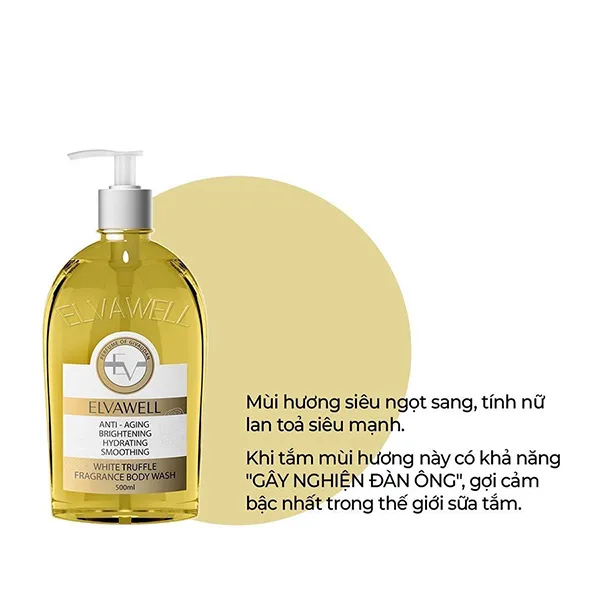 Sữa Tắm Hương Nước Hoa Elvawell White Truffle Sugar Honey - Mỹ phẩm - Vua Hàng Hiệu