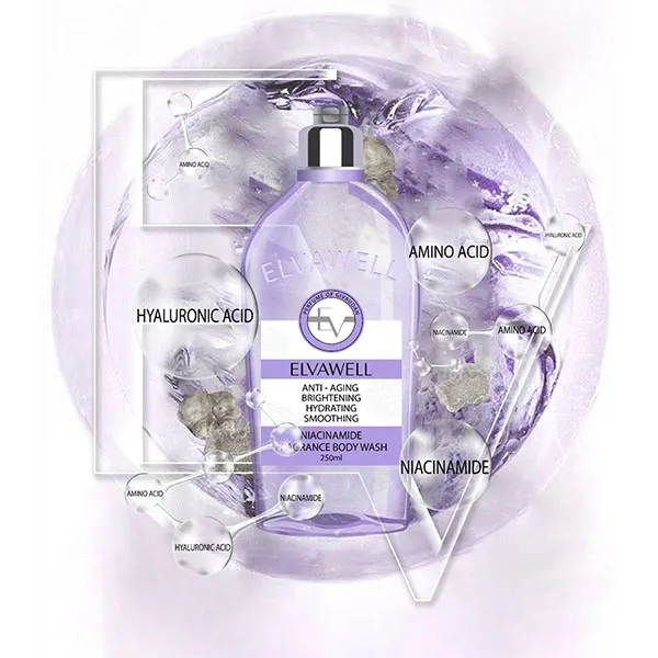Sữa Tắm Hương Nước Hoa Trắng Da Elvawell Niacinamide Fragrance Body Wash 250ml - Mỹ phẩm - Vua Hàng Hiệu