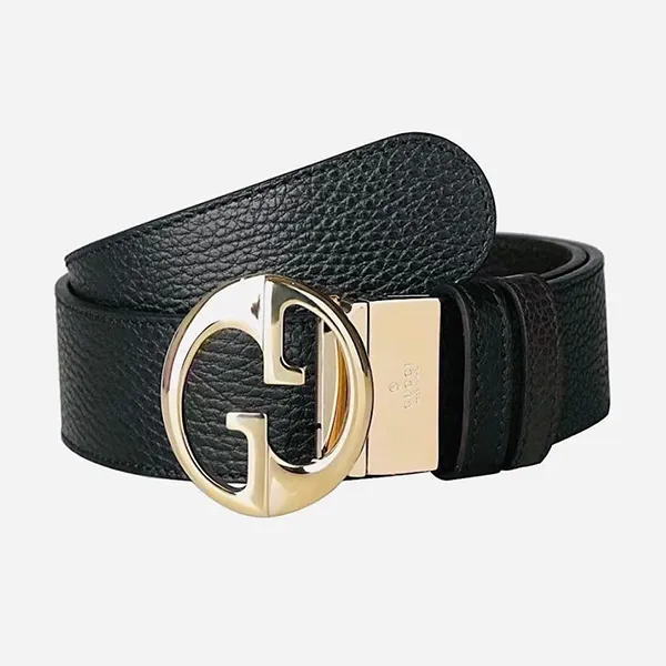 Thắt Lưng Nam Gucci Cowhide Double G Buckle Belt 525040 Màu Đen Size 90 - Thắt lưng - Vua Hàng Hiệu