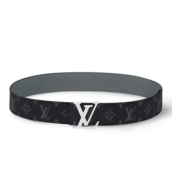 Thắt Lưng Nam Louis Vuitton LV M0535S Initials 40mm Reversible Belt Màu Xám Đen Size 90 - Thắt lưng - Vua Hàng Hiệu