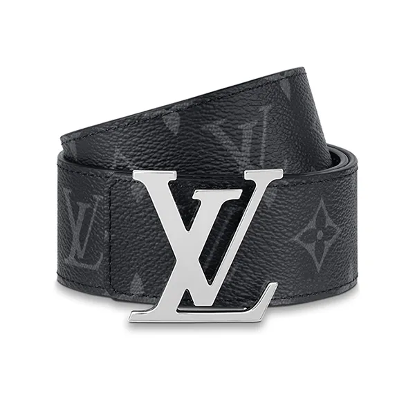 Thắt Lưng Nam Louis Vuitton LV M0535S Initials 40mm Reversible Belt Màu Xám Đen Size 90 - Thắt lưng - Vua Hàng Hiệu