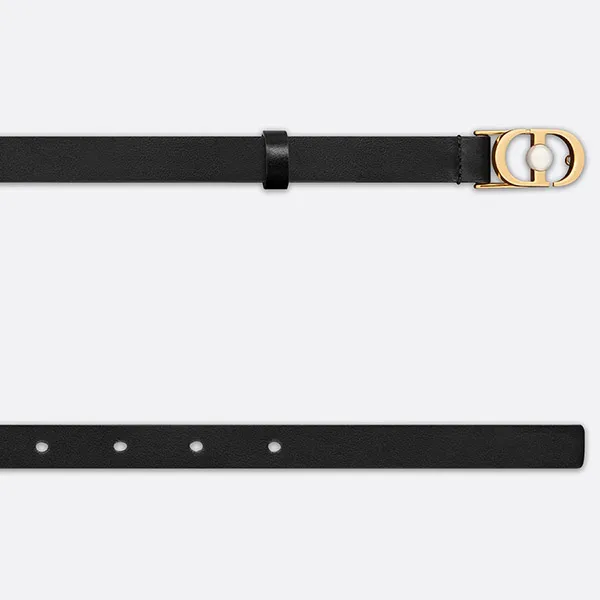 Thắt Lưng Nữ Dior 30 Montaigne Jolie Belt Black Smooth Calfskin Bản 1.5cm Màu Đen Size 75 - Thắt lưng - Vua Hàng Hiệu