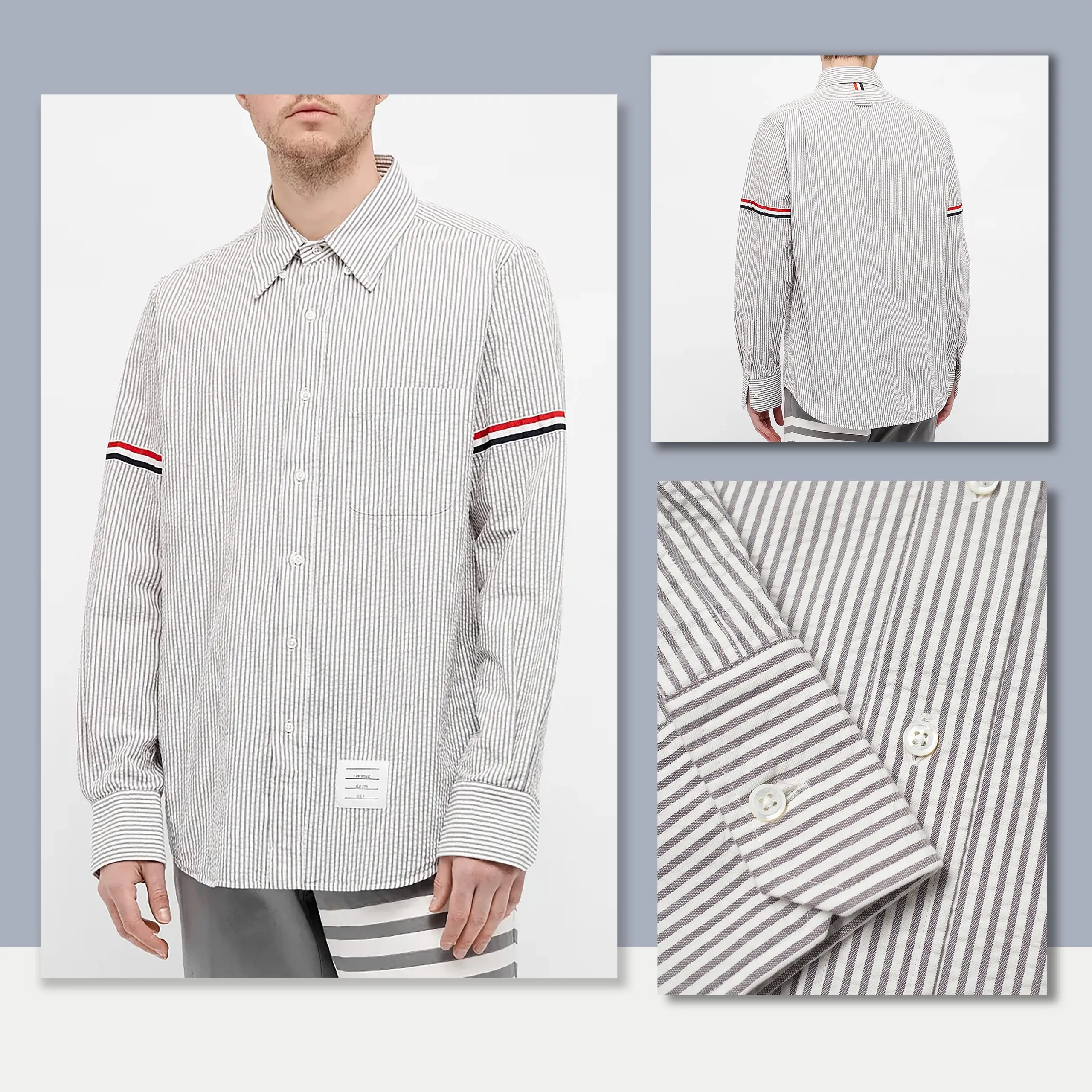 Áo sơ mi Thom Browne Seersucker