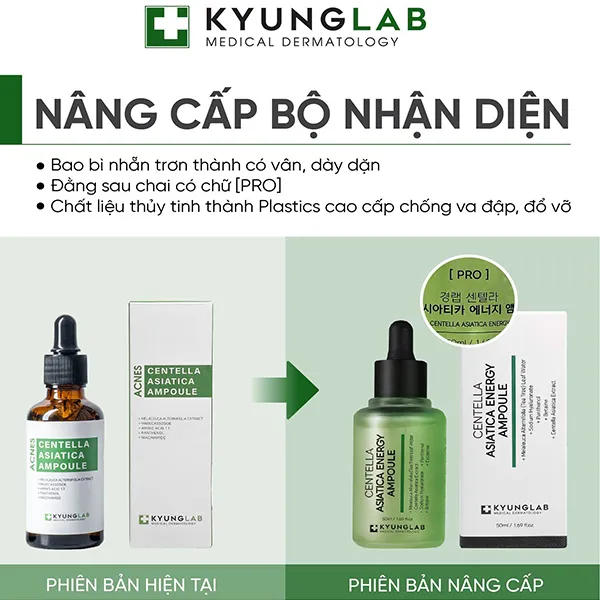 Tinh Chất Serum Ngừa Mụn Kyung Lab Acnes Centella Asiatica Ampoule 50ml - Mỹ phẩm - Vua Hàng Hiệu