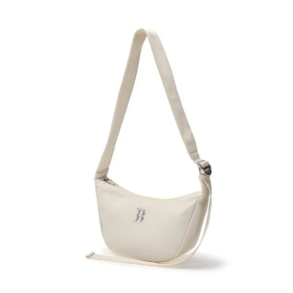 Túi Đeo Chéo MLB Basic Nylon New York Yankees Crossbody Bag 3ACRM044N-43CRD Màu Trắng Kem - Túi xách - Vua Hàng Hiệu
