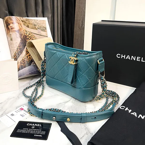 Túi Đeo Chéo Nữ Chanel Hobo Gabrielle Small Màu Xanh Cổ Vịt - Túi xách - Vua Hàng Hiệu