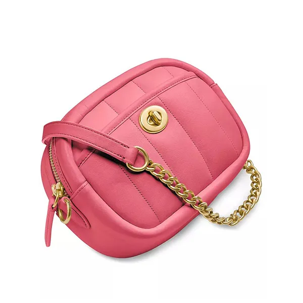 Túi Đeo Chéo Nữ Coach Camera Bag Leather Crossbody C4814 Màu Hồng