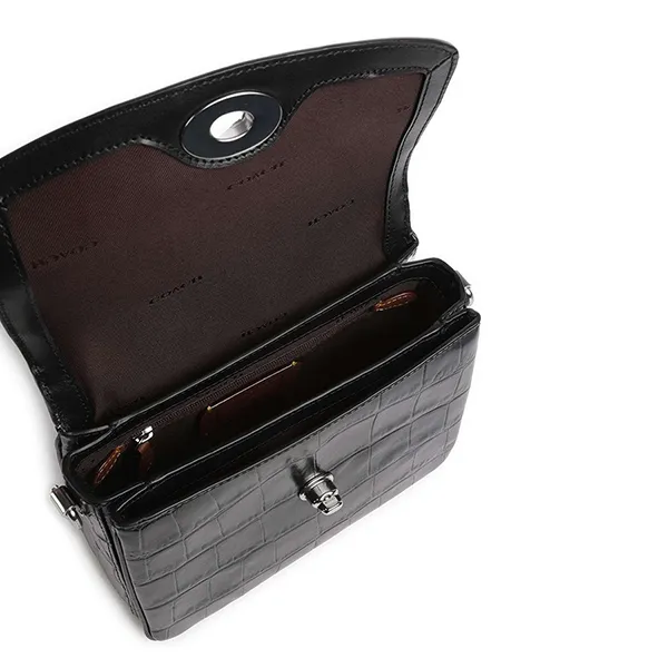 Túi Đeo Chéo Nữ Coach Cassie Crossbody Bag Embossed Leather Black CP138-LHBLK Màu Đen