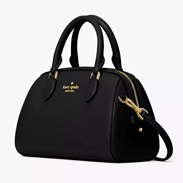 Túi Đeo Chéo Nữ Kate Spade Madison Saffiano Leather Dolly Duffle Crossbody KF493 Màu Đen