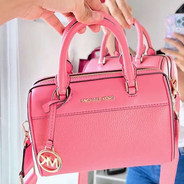 Túi Đeo Chéo Nữ Michael Kors MK Mini Boston Crossbody Bag 35S3GTFC0L 2WAY Tea Rose Màu Hồng