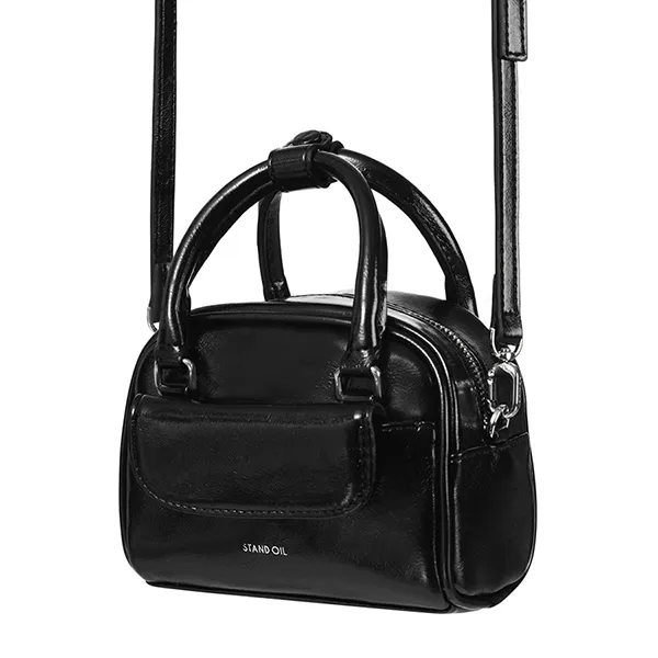 Túi Đeo Chéo Nữ Stand Oil Chubby Bag Tiny Màu Đen - Túi xách - Vua Hàng Hiệu
