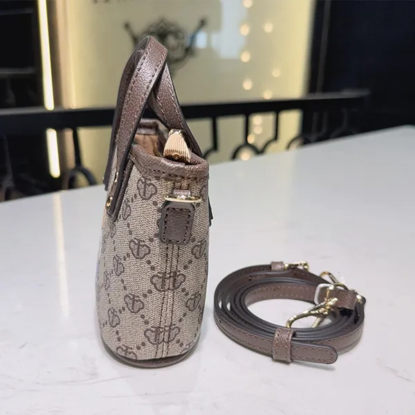 Túi Đeo Chéo Nữ TTWN BEAR TN3259 Màu Xám Viền Nâu