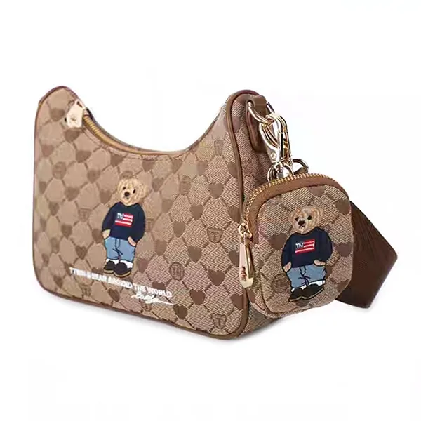 Túi Đeo Chéo Nữ TTWN BEAR TN3391 Màu Nâu