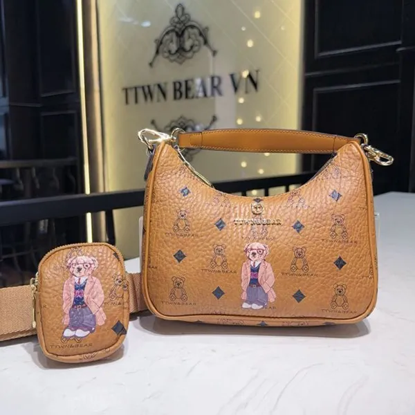 Túi Đeo Chéo Nữ TTWN BEAR TN3391 TN3403 Màu Nâu Khaki