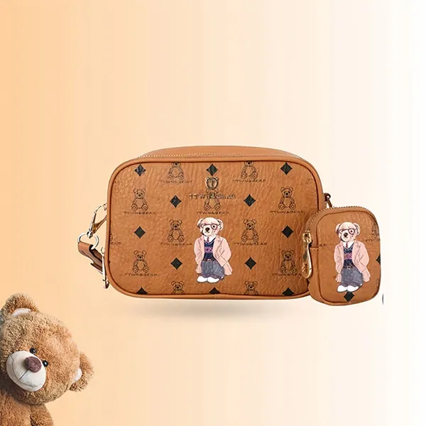 Túi Đeo Chéo Nữ TTWN BEAR TN3405 Màu Nâu Khaki