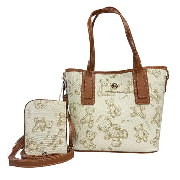 Túi Đeo Chéo Nữ TTWN BEAR TN3485 Màu Trắng/Nâu