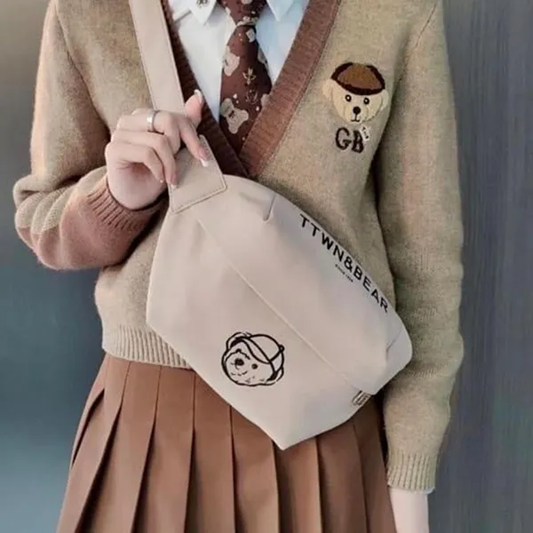 Túi Đeo Chéo Nữ TTWN BEAR TN3559-10030 Màu Nâu Nhạt