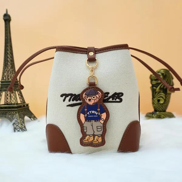 Túi Đeo Chéo Nữ TTWN BEAR TN3669 Màu Be/Nâu