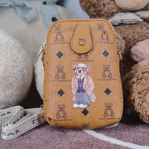 Túi Đeo Chéo Nữ TTWN BEAR TT2358 TT2429 Màu Nâu Khaki