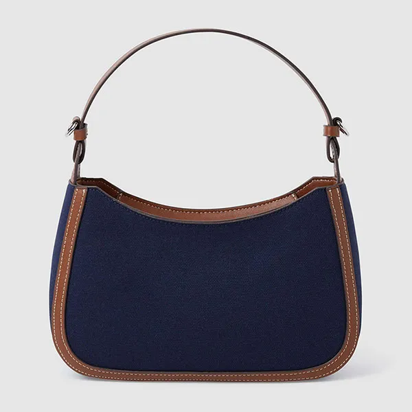 Túi Đeo Chéo Nữ WHOAU Steve Mini Canvas Hobobag WHBGE3813A Màu Xanh Navy - Túi xách - Vua Hàng Hiệu