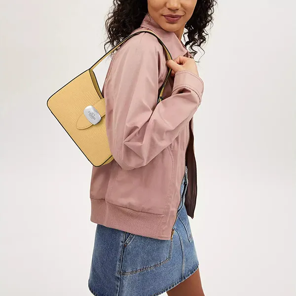 Túi Đeo Vai Nữ Coach Eliza Shoulder Bag CR107 Màu Vàng - Túi xách - Vua Hàng Hiệu