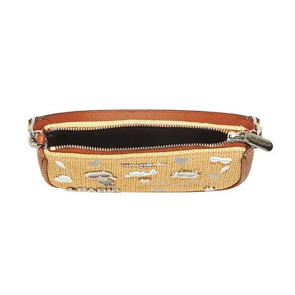 Túi Đeo Vai Nữ Karl Lagerfeld Demi Mini Cate Pins Bag Màu Be Nâu