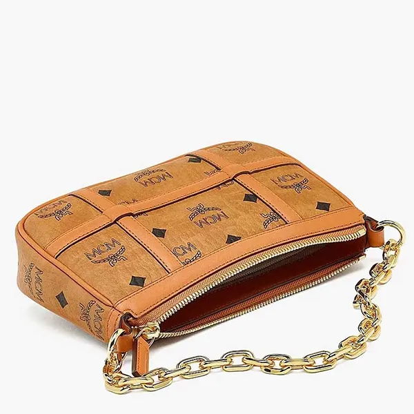 Túi Đeo Vai Nữ MCM Delmy Shoulder Bag In Visetos Màu Nâu - Túi xách - Vua Hàng Hiệu