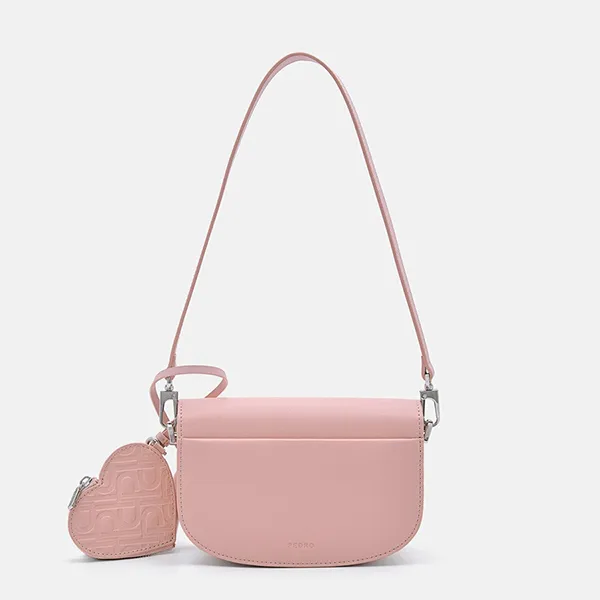 Túi Đeo Vai Nữ Pedro Icon Leather Shoulder Bag Pink PW2-75210151-6 Màu Hồng - Túi xách - Vua Hàng Hiệu