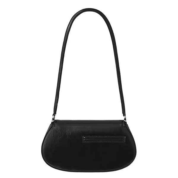 Túi Đeo Vai Nữ Stand Oil Clam Shoulder Bag Màu Đen - Túi xách - Vua Hàng Hiệu