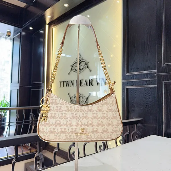 Túi Đeo Vai Nữ TTWN BEAR TN3078 Màu Be Viền Nâu