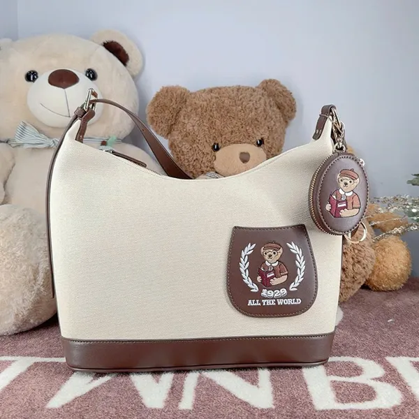 Túi Đeo Vai Nữ TTWN BEAR TN3691 Màu Nâu Be