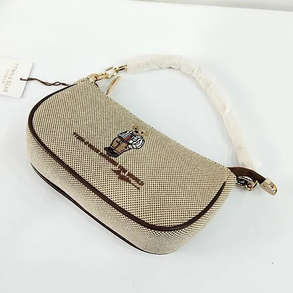 Túi Đeo Vai Nữ TTWN BEAR TT2372 Màu Be Viền Nâu