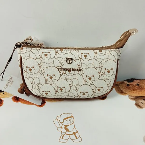 Túi Đeo Vai Nữ TTWN BEAR TT2373 27450 Màu Be Viền Nâu
