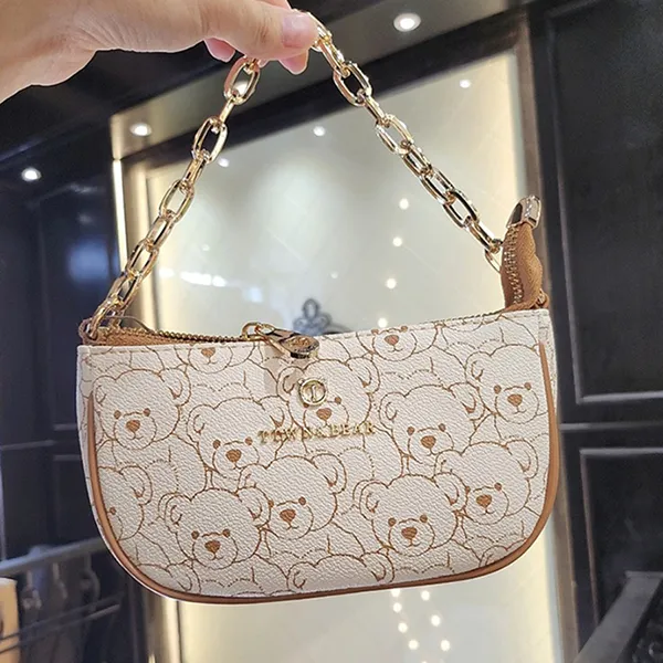 Túi Đeo Vai Nữ TTWN BEAR TT2373 27450 Màu Be Viền Nâu