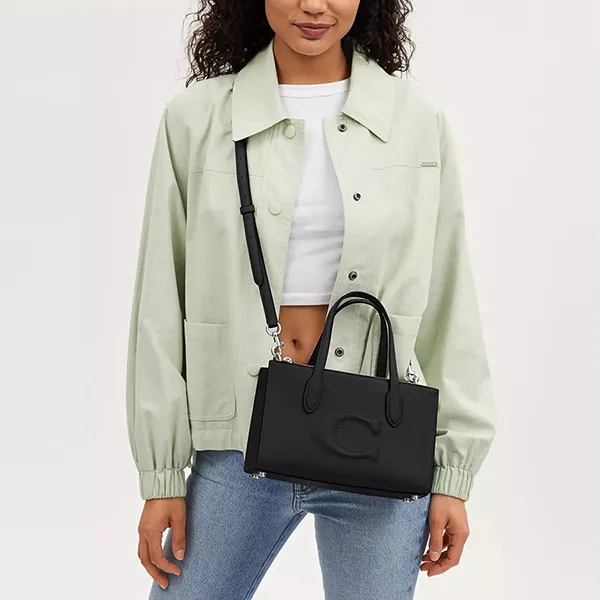 Túi Tote Nữ Coach Nina Small Bag CR097 Black Màu Đen - Túi xách - Vua Hàng Hiệu