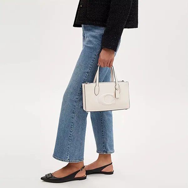 Túi Tote Nữ Coach Nina Small Bag CR097 Chalk Màu Trắng T_HD - Túi xách - Vua Hàng Hiệu